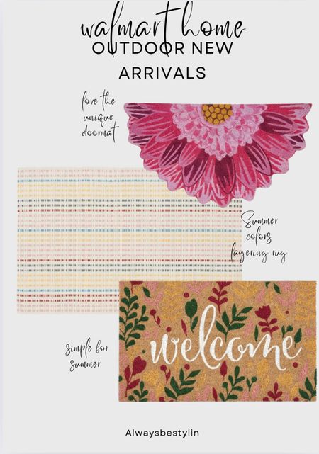 Walmart outdoor home new arrivals, love these summer time doormats the perfect outdoor decor. The flower is so unique and fun. 

#porchdecor #outdoordecor #walmarthome #outdoorfueniture #summerhome

Wedding guest dress, swimsuit, white dress, outdoor furniture, travel outfit, country concert outfit, maternity, summer dress, sandals, coffee table, shorts, bedding,


#LTKSeasonal #LTKSaleAlert #LTKHome