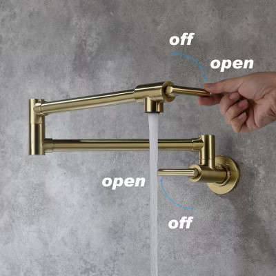 Gold Wall-mounted Rotatable Folding Faucet | Target