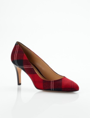 Talbots Women's Nori Tartan Plaid High Heel Pumps | Talbots
