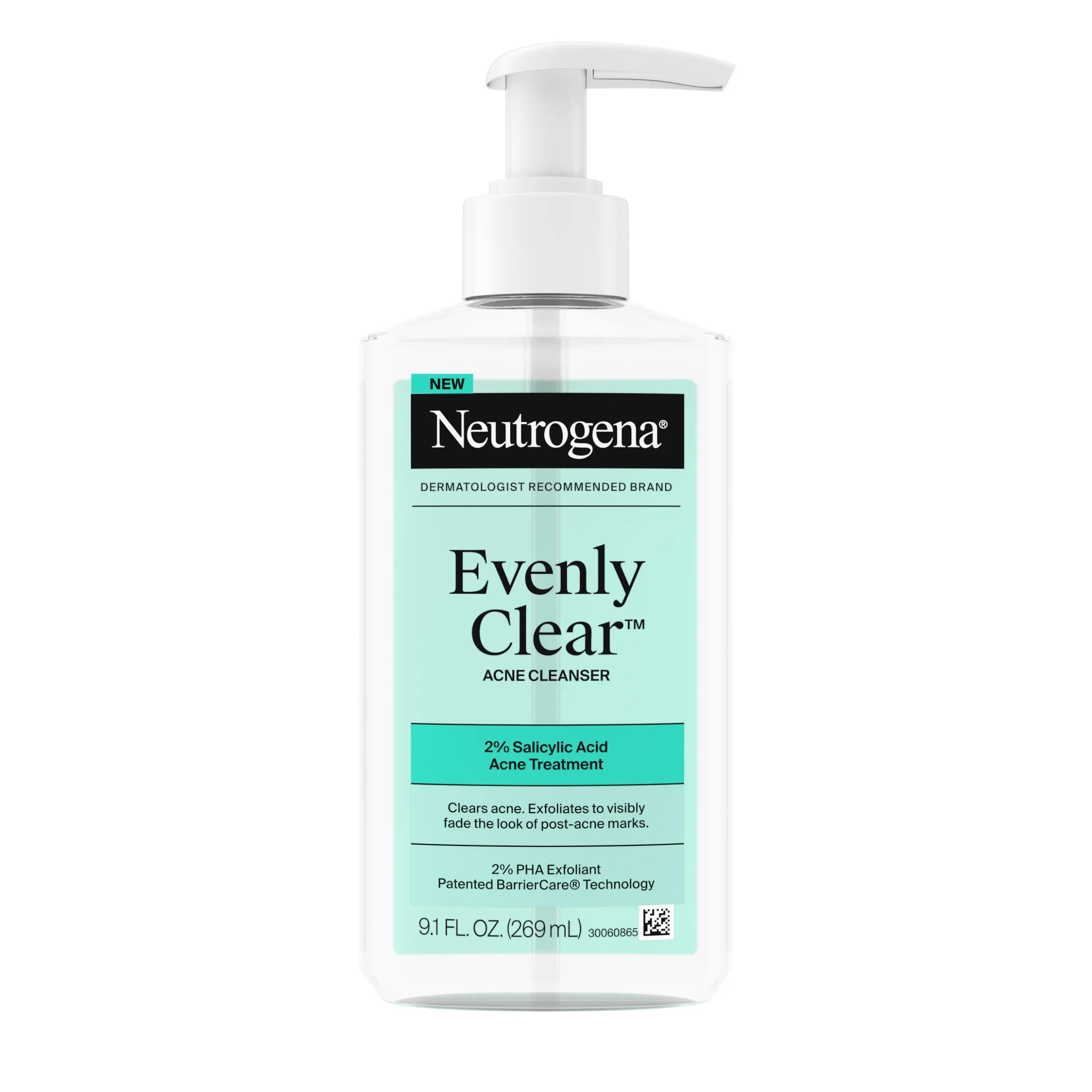Neutrogena Evenly Clear Acne Cleanser with Salicylic Acid, 9.1 fl. oz | Walmart (US)