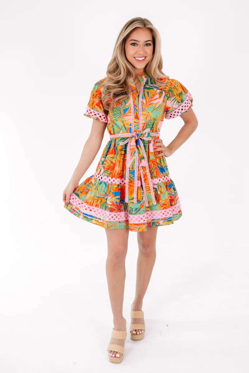 The Paloma Tie Dress - Multi | The Impeccable Pig