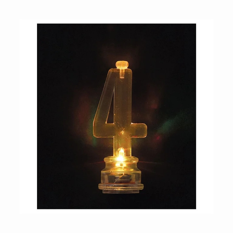 Multicolor Number 4 Flashing Birthday Candle Holder and Candles Set, 5 Pieces, by Way To Celebrat... | Walmart (US)