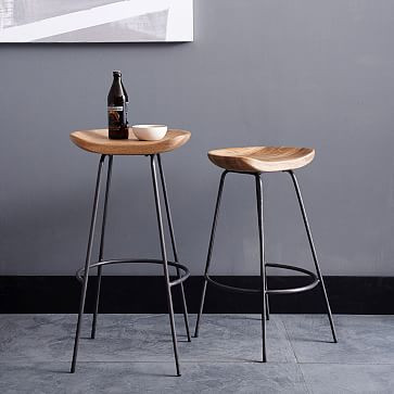 Alden Bar + Counter Stools - Steel | West Elm (US)