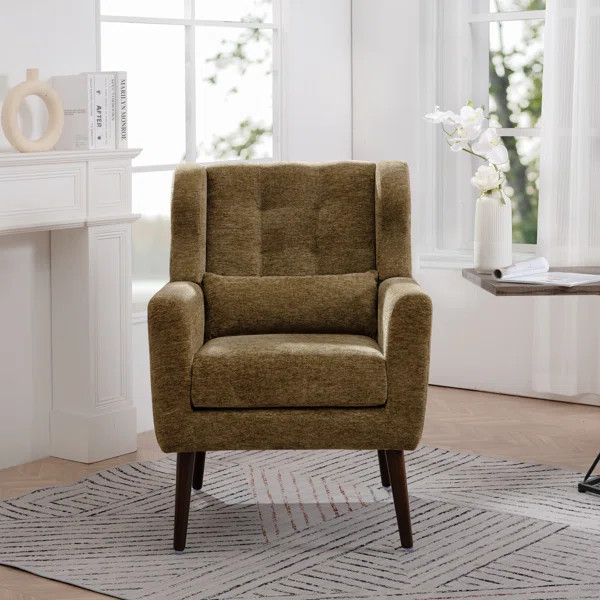 26“ Modern UpholsteredArmchairAccent Chair | Wayfair North America