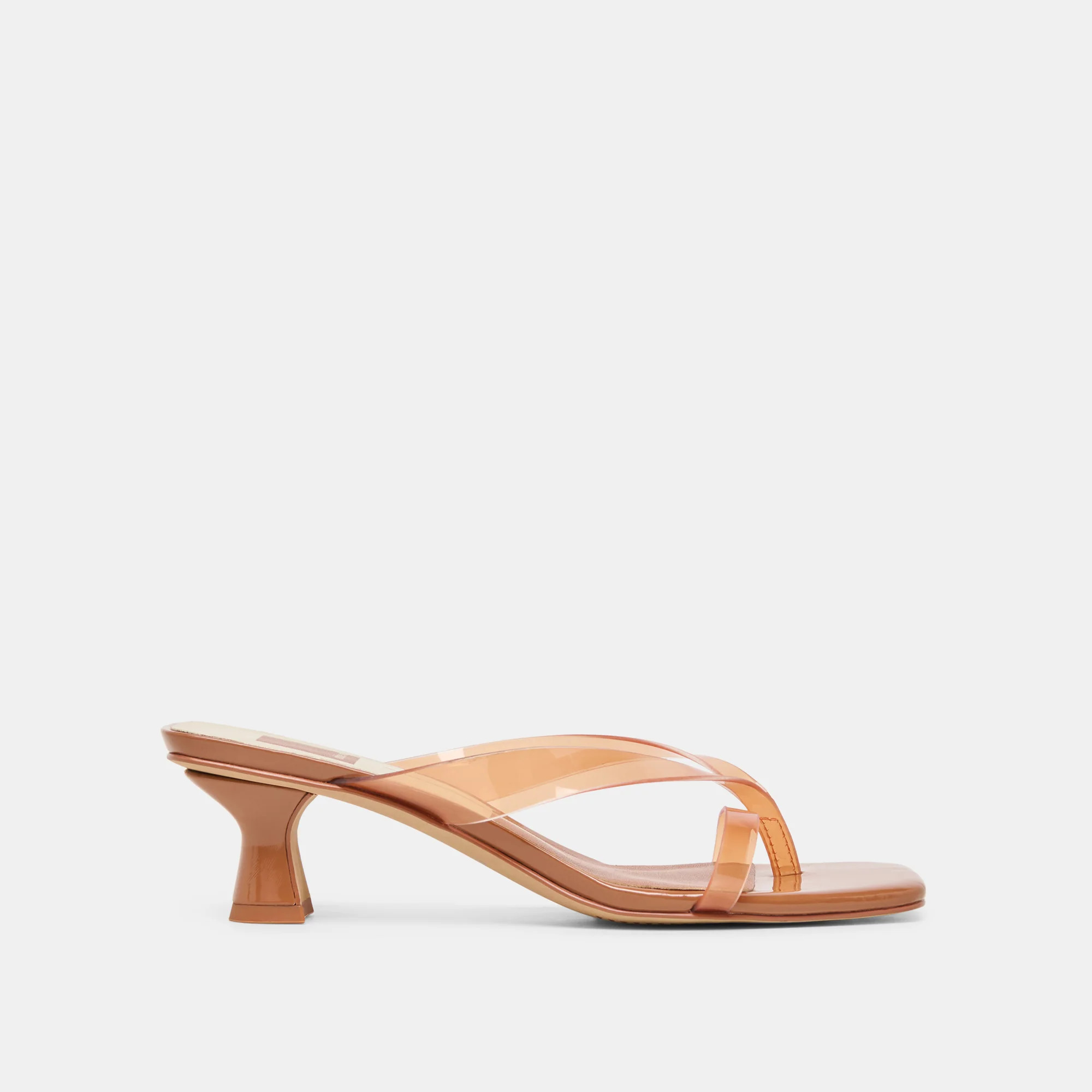 BREVEL VINYL HEELS WHISKEY JELLY | DolceVita.com
