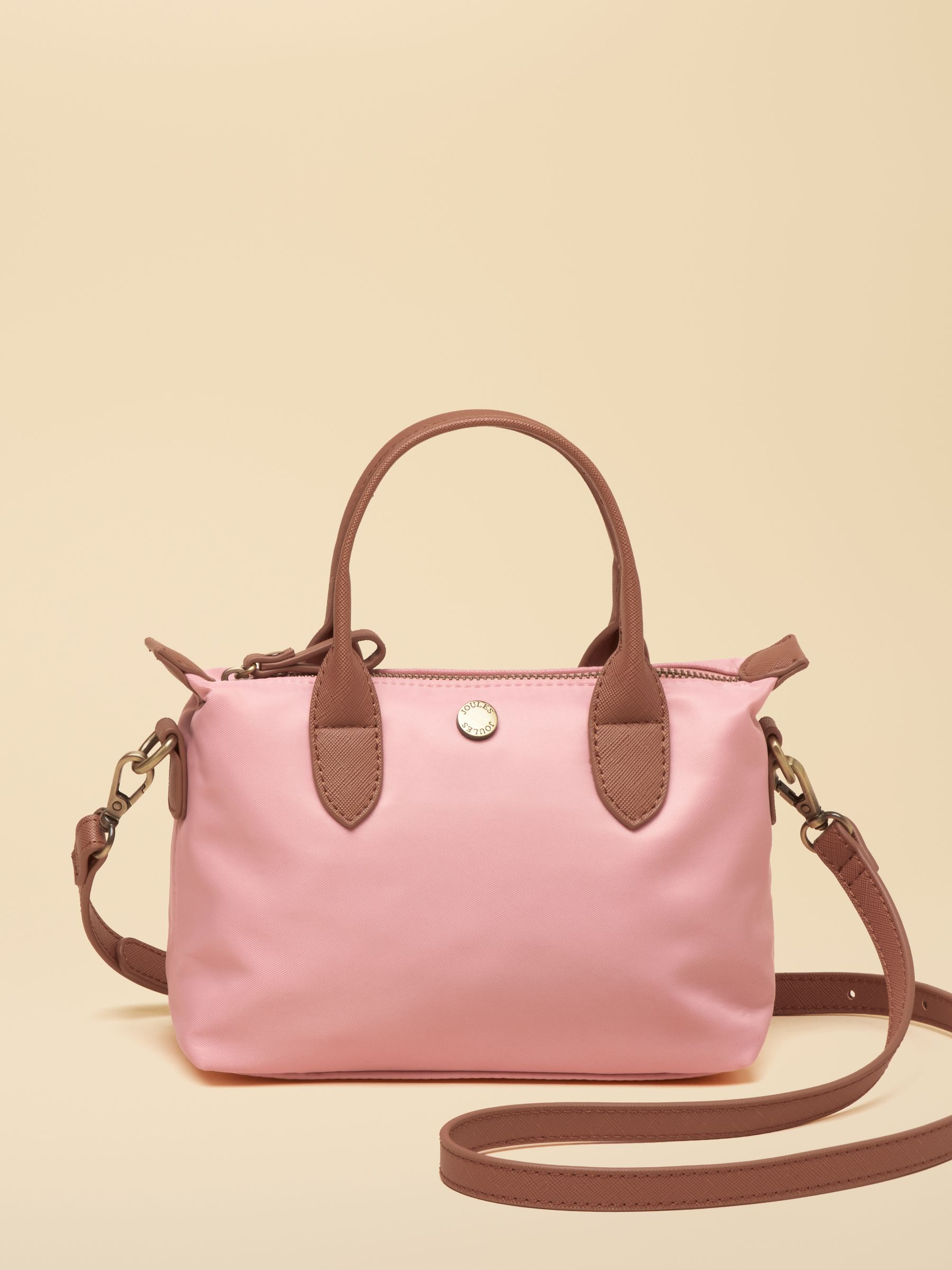 Edie Light Pink Crossbody Handbag | Joules | Joules