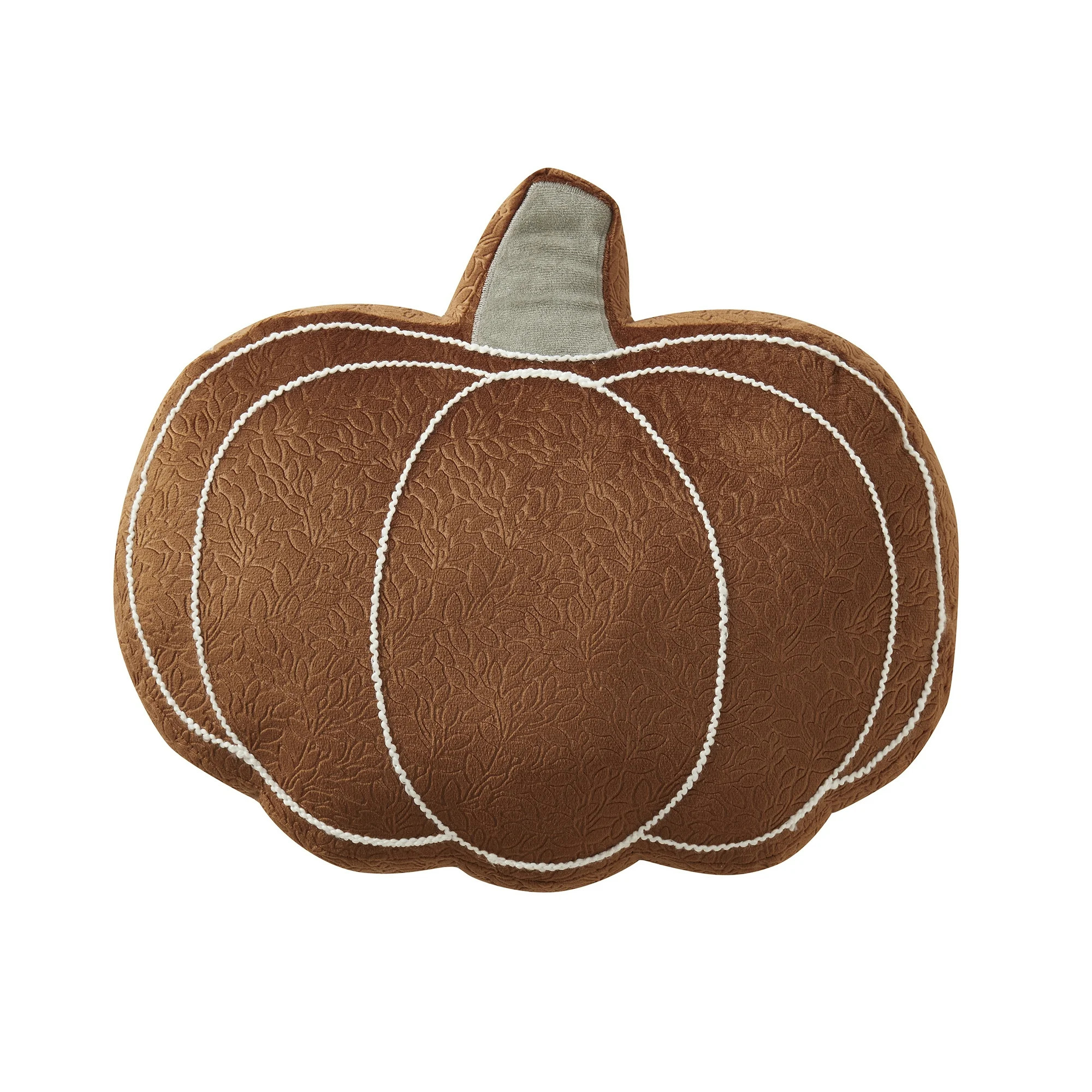 My Texas House 11" x 14" Corded Ginger Pumpkin Shaped Decorative Pillow | Walmart (US)