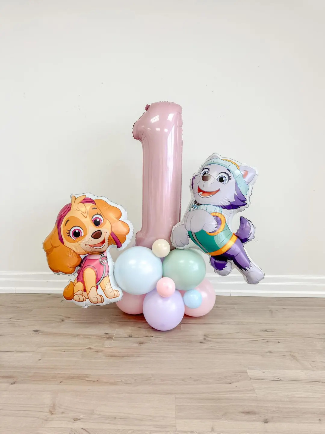 Licensed Paw Patrol Skye & Everest Pink Girl Birthday Balloon Tower Kids Party Puppy Dog Stack Pe... | Etsy (US)