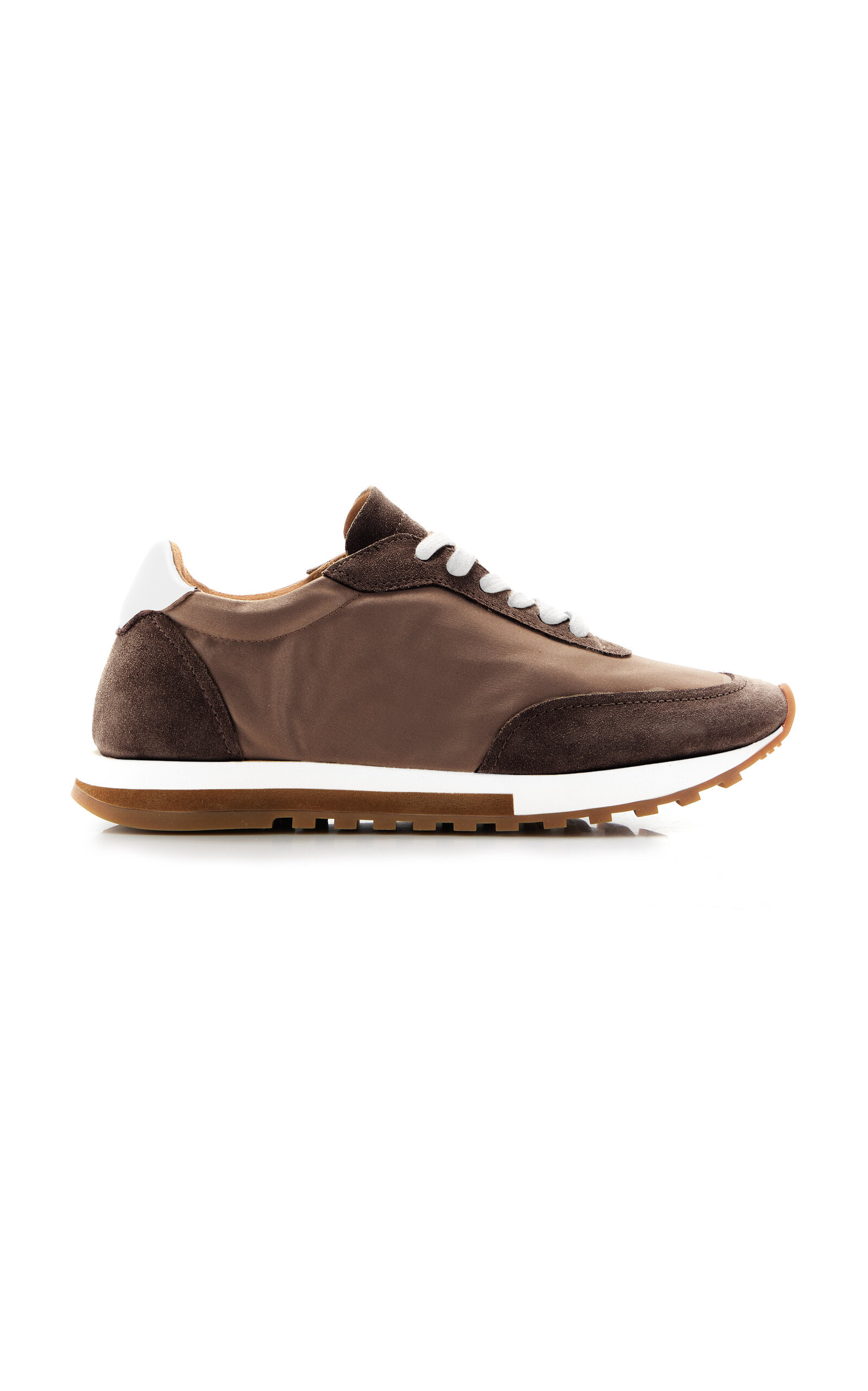 The Row - Owen Suede-Trimmed Nylon Runner Sneakers - Brown - IT 39.5 - Moda Operandi | Moda Operandi (Global)