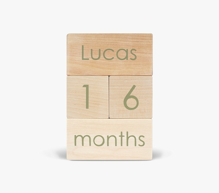 Modern Blocks Milestone Block Set | Pottery Barn Kids