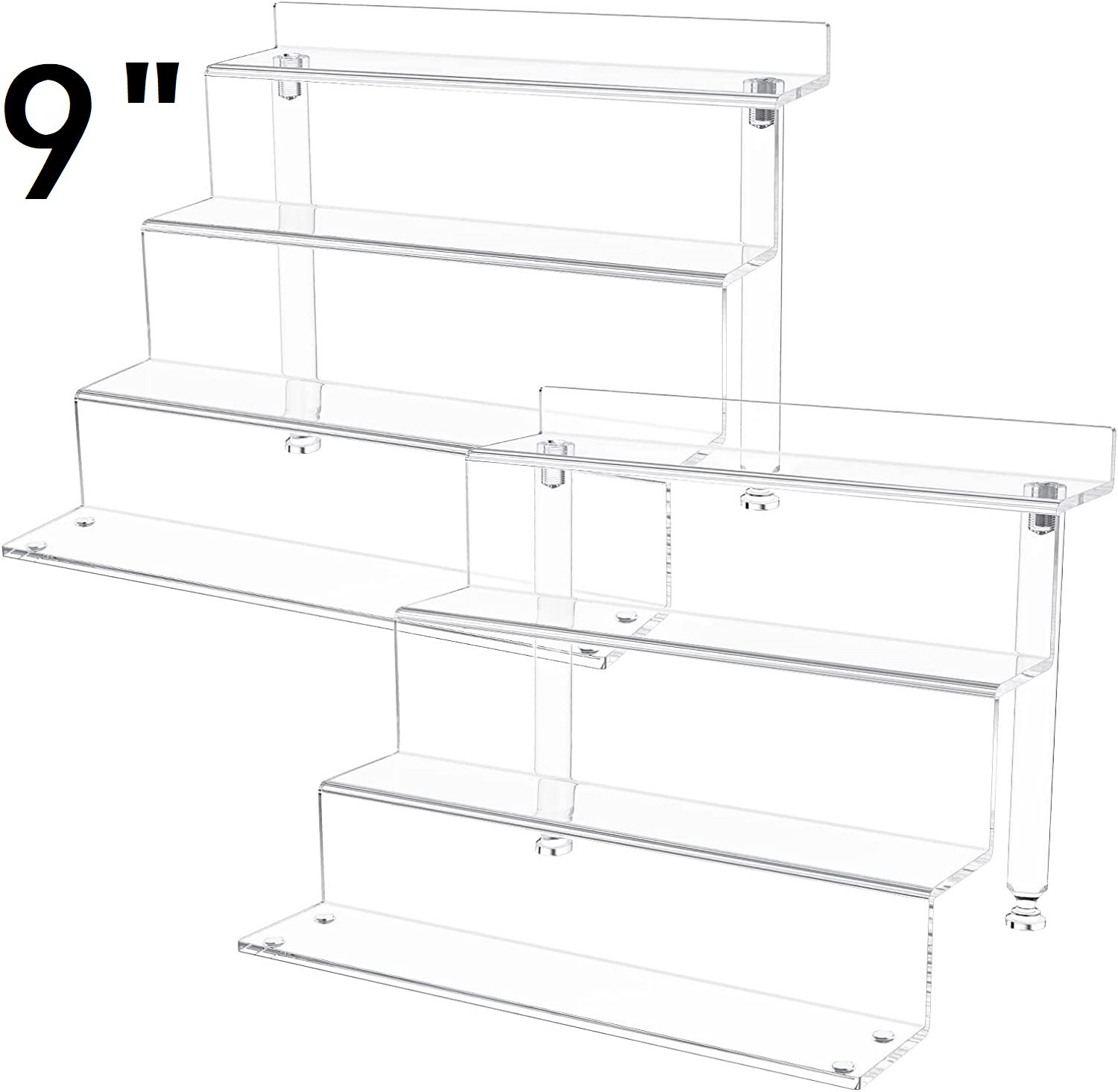 NIUBEE Acrylic Riser Display Shelf(Pack of 2), Clear Display Stand for Amiibo Funko POP Figures,4... | Walmart (US)