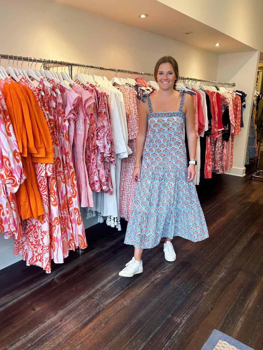 Allyson Maxi Dress Blue Ribbon | Madison Mathews