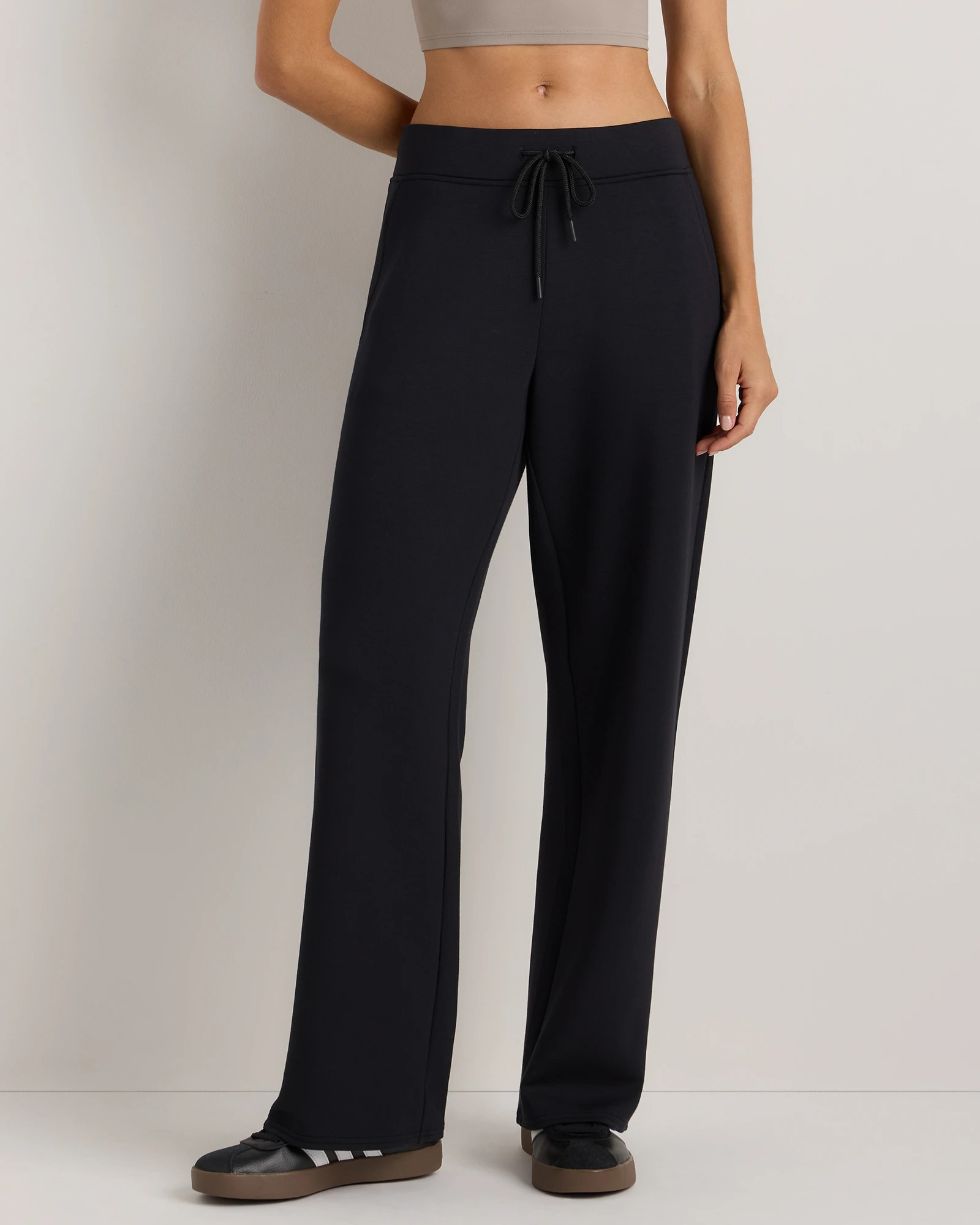 CloudComfort Wide Leg Pants in Black | Quince