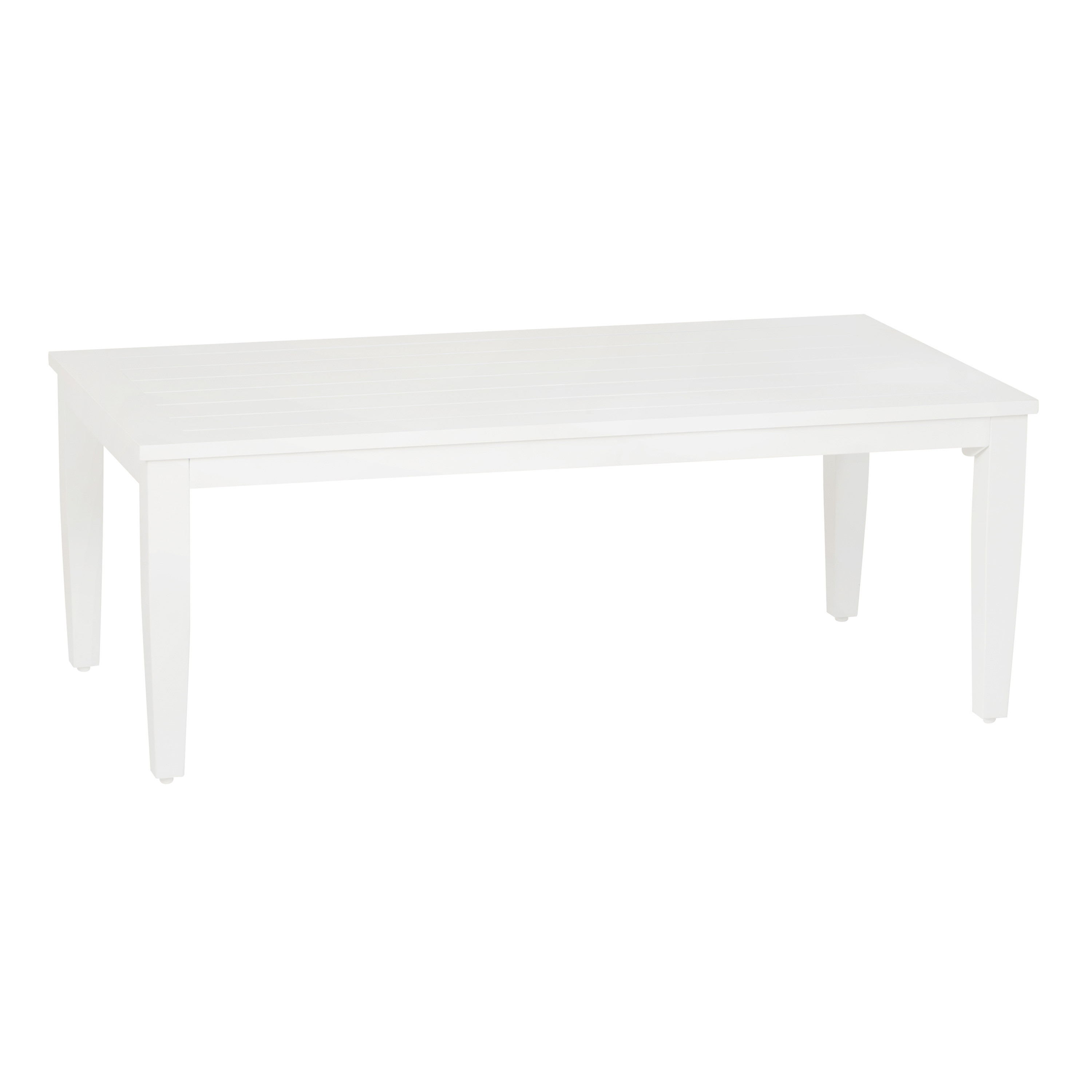 Pacey White Metal Outdoor Coffee Table | World Market