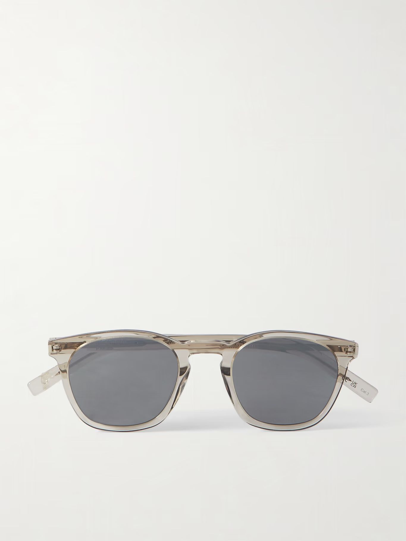 Sonnenbrille mit rundem Rahmen aus Azetat mit silberfarbenen Details | Mr Porter (DE)