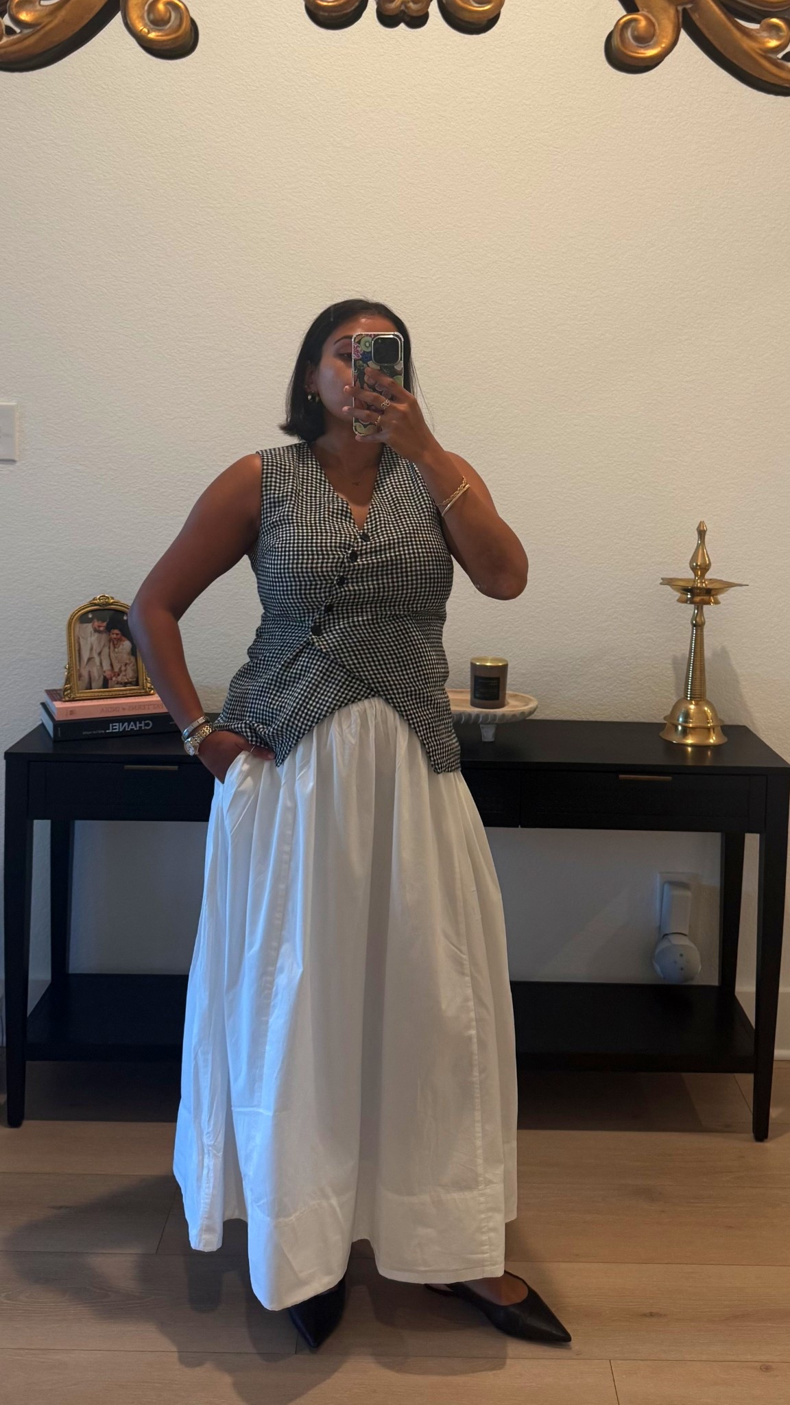 Office OOTD 2nd trimester 🖤 
Top size small 
Skirt size medium 

#LTKStyleTip #LTKSaleAlert #LTKBump