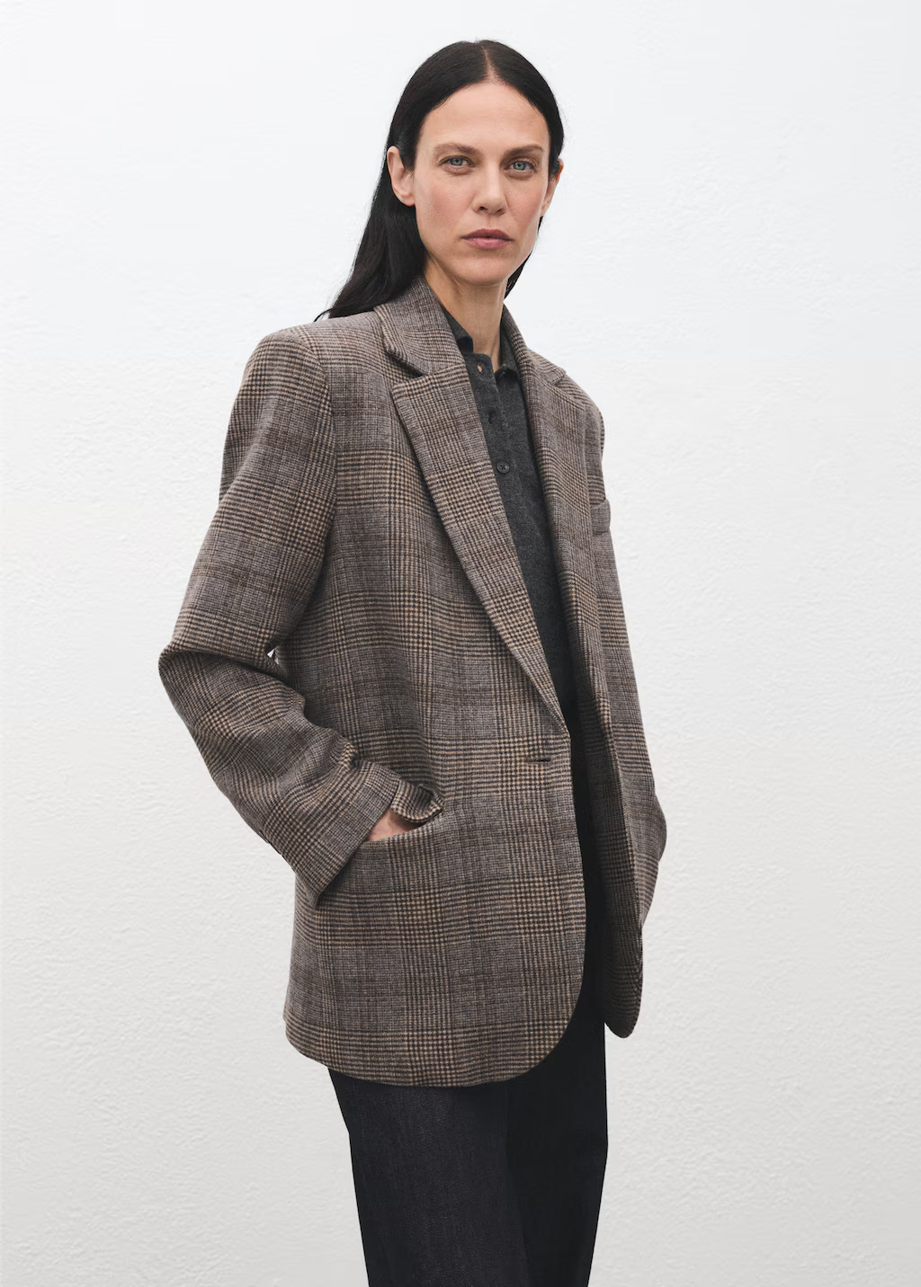 Wool check blazer | Mango (US/MX/AU)