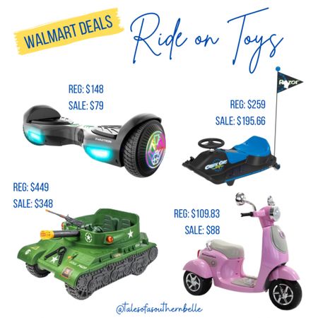 Walmart Deals // Ride on Toys 

Christmas gift guide. Christmas gifts. Ride on toys. Outdoor toys. Gifts for kids. Gifts for children 

#LTKkids #LTKSeasonal #LTKHoliday