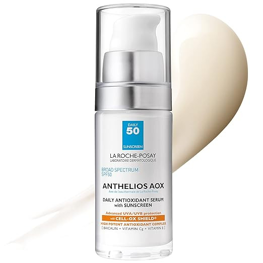 La Roche-Posay Anthelios AOX Daily Antioxidant Serum with SPF, Face Moisturizer with Sunscreen an... | Amazon (US)