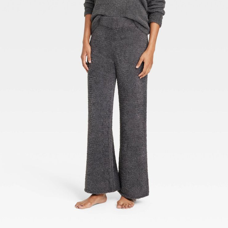 Women's Cozy Feather Yarn Wide Leg Pants - Stars Above™ | Target