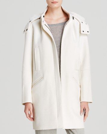 Vince Coat Fur Lined Hooded | Bloomingdale's (US)