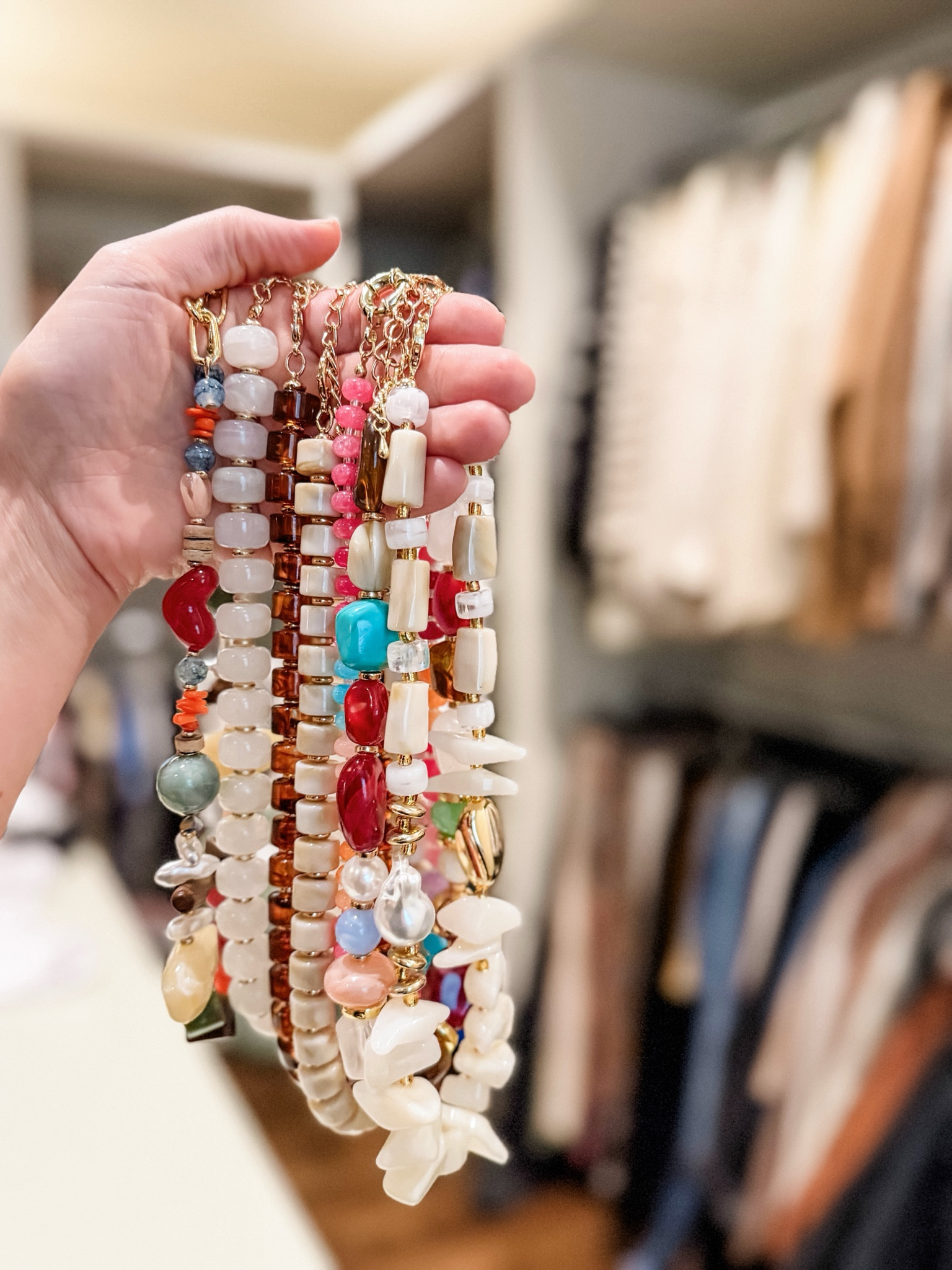 Loving a statement necklace. I add a colorful beaded necklaces and they instantly make a plain white tee look like an actual outfit. So many fun finds right now! 

#summerjewelry #beadednecklace #amazonfinds #statementnecklace #necklace #founditonAmazon #jewelry

#LTKootd #LTKSeasonal #LTKBeauty