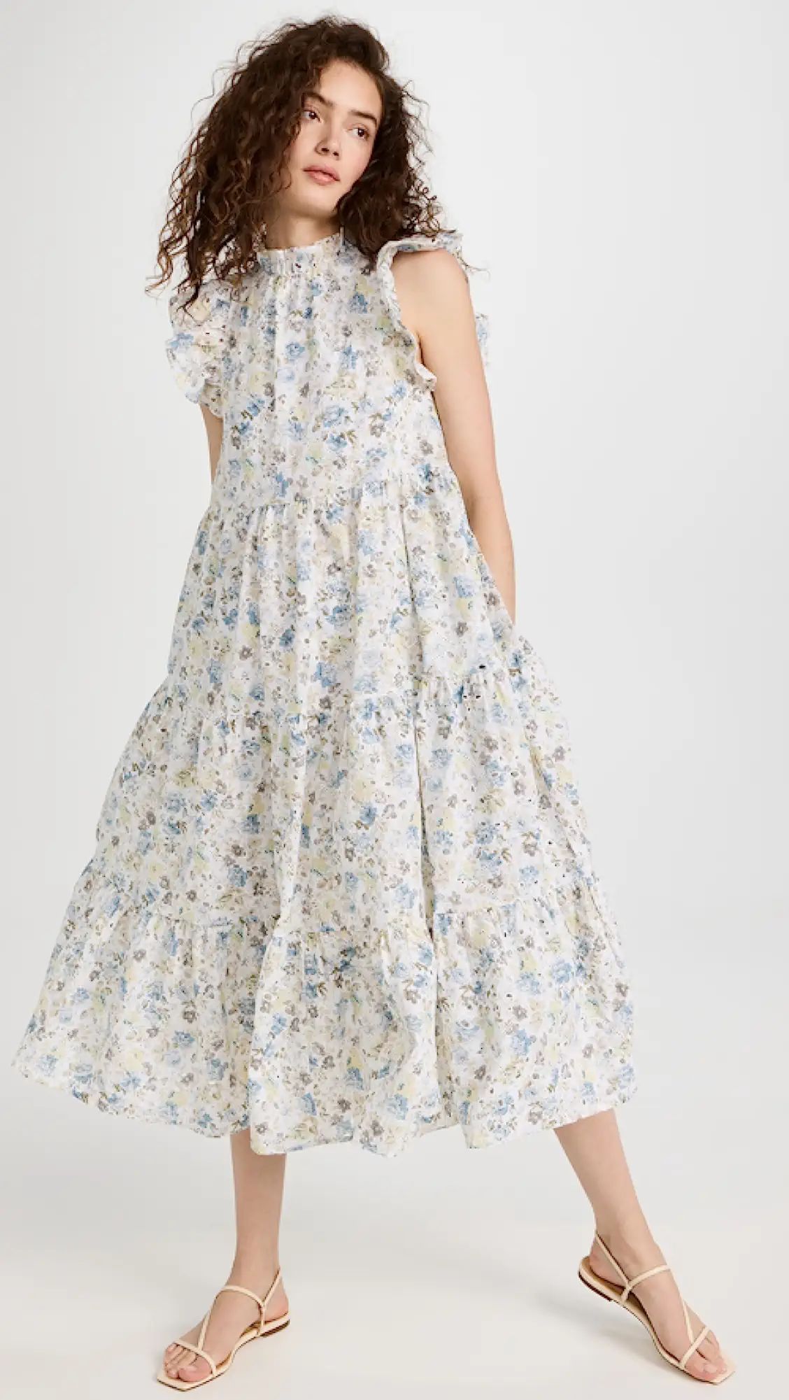 Eliza Tiered Midi Dress | Shopbop