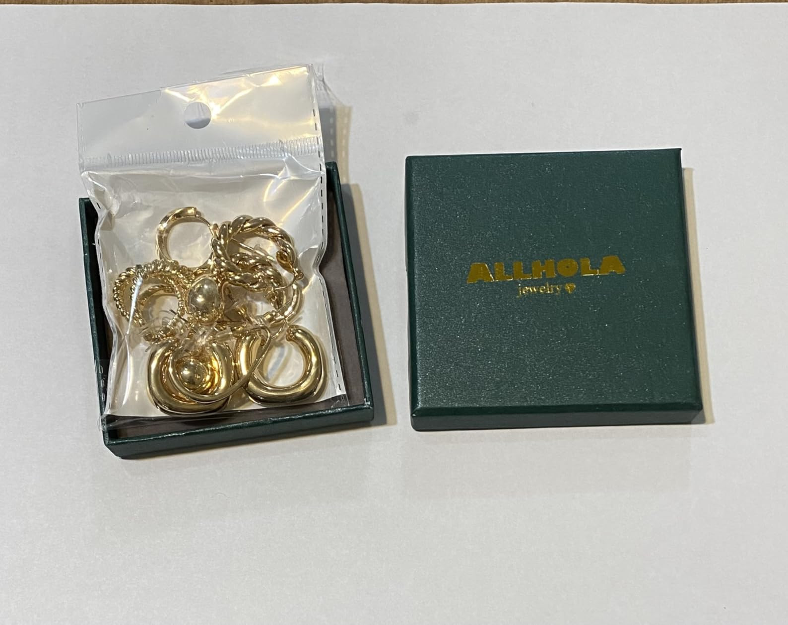 Gold Hoop Earrings for Women Trendy, 6 Pairs 14k Gold Plated Huggie Hoops Earrings Set for Women ... | Amazon (US)