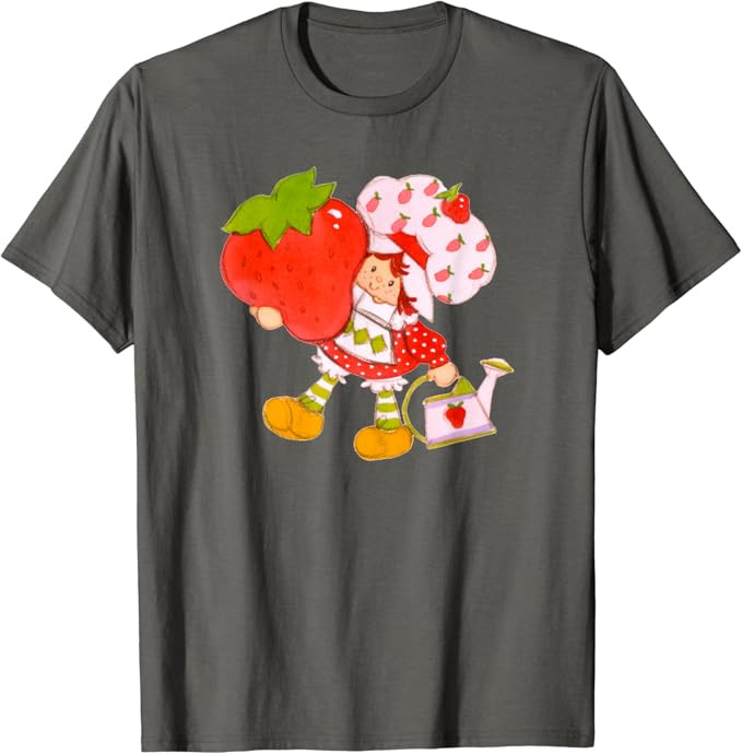 Strawberry Shortcake Classic Vintage Big Strawberry Logo T-Shirt | Amazon (US)