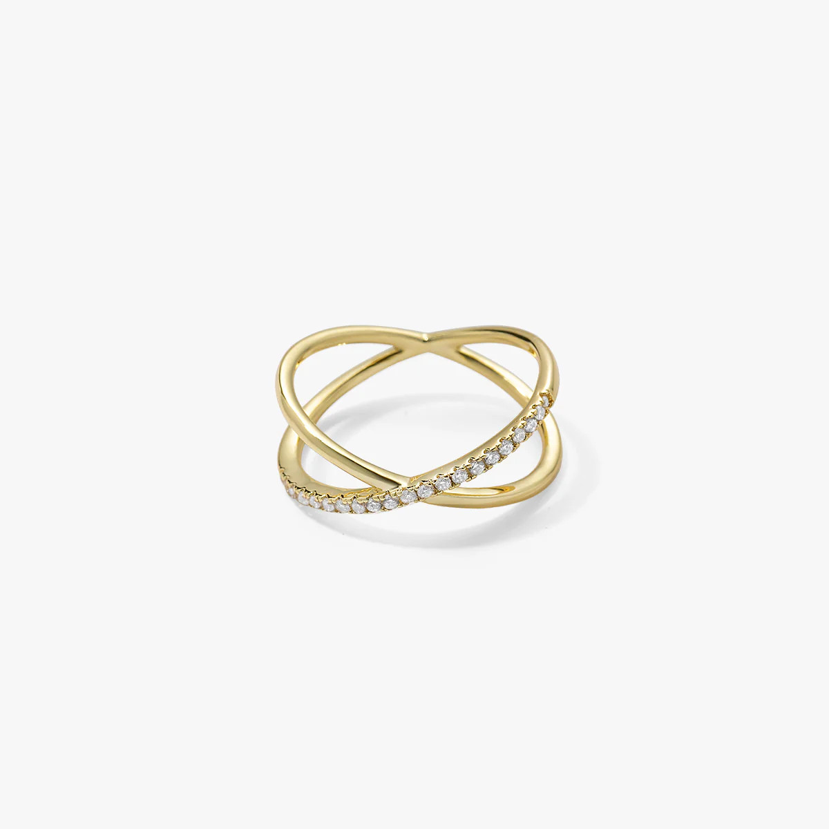 Pavé Crossover X Ring | Victoria Emerson