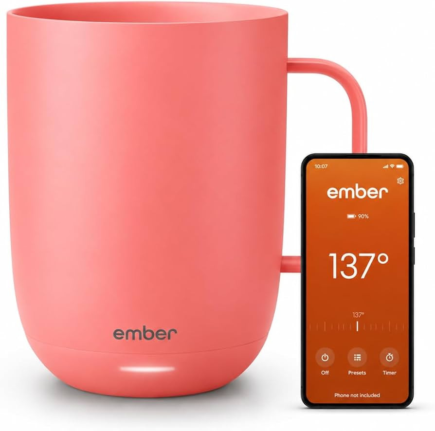 Ember Temperature Control Smart Mug 2, 14 Oz, App-Controlled Heated Coffee Mug with 80 Min Batter... | Amazon (US)
