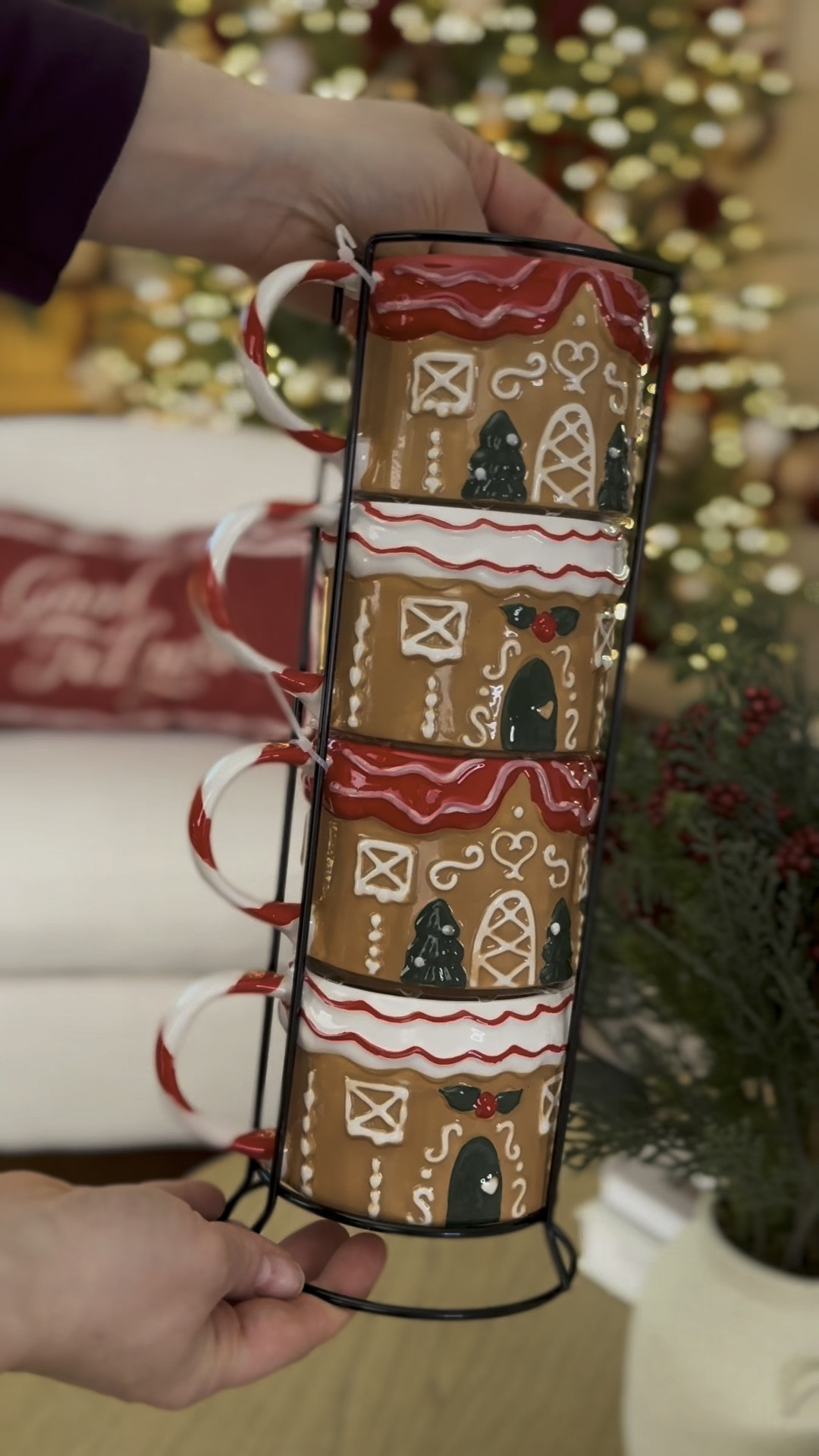 Walmart Christmas coffee mugs, Santa jar, and gingerbread tray! 

#LTKVideo #LTKSeasonal #LTKHoliday