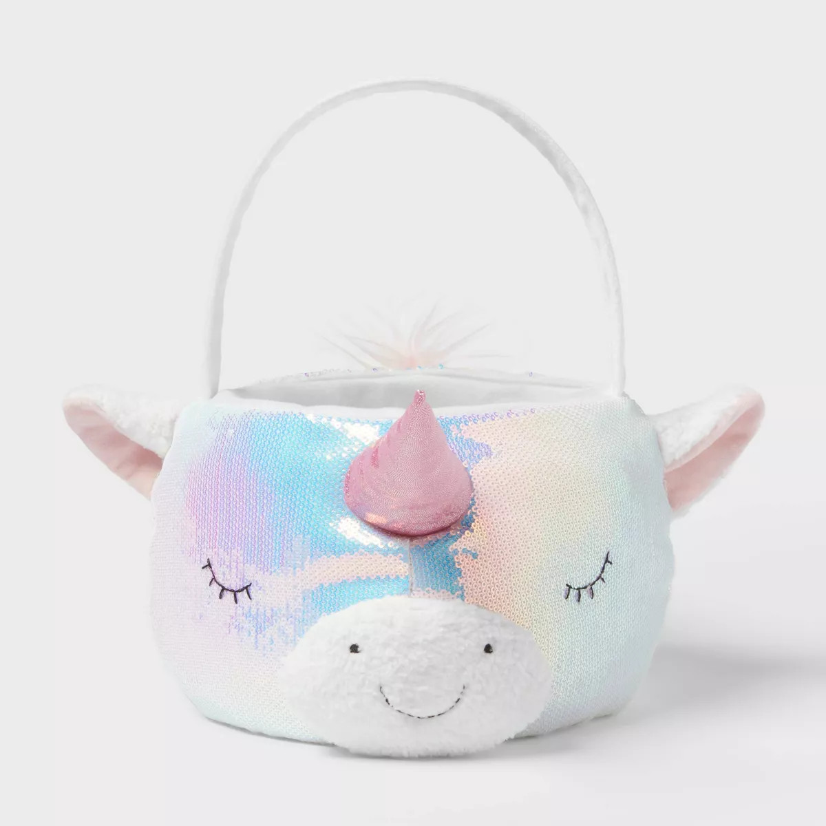 Round Sequins Shark Easter Basket Iridescent - Spritz™ | Target