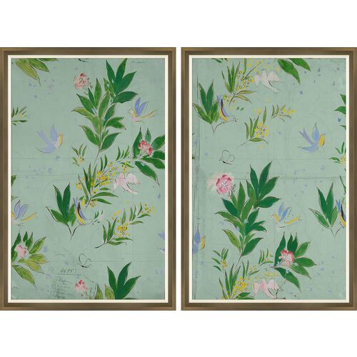 Paule Marrot, Doves Diptych Variation II | One Kings Lane