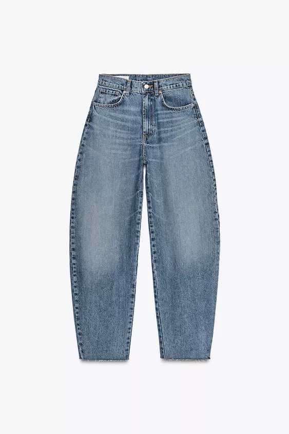 HIGH-WAIST TRF BARREL JEANS | Zara UK