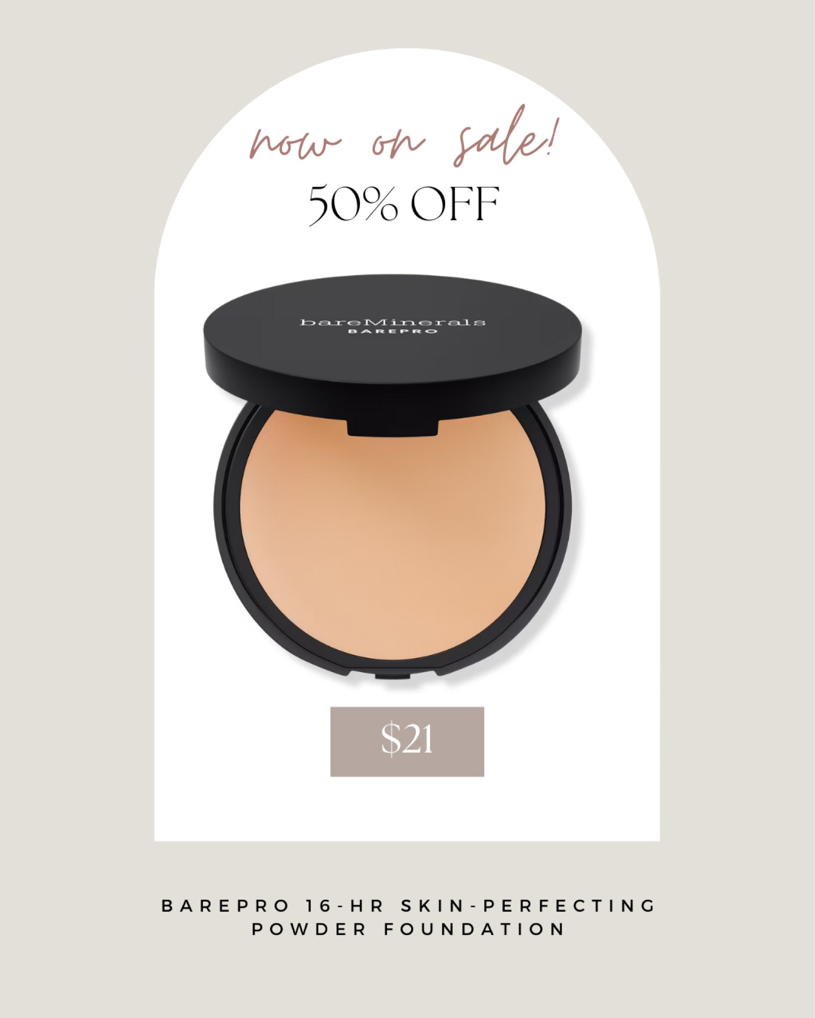 Who else loves a good Bare Minerals moment? 🙋🏽‍♀️ Their loose powder has been a staple in my routine for years, so I couldn’t pass up the chance to try the BAREPRO 16-Hour Skin Perfecting Powder Foundation during the Ulta 21 Days of Beauty sale! I’m all about a natural finish that lasts, and this promises to deliver! 🫶🏽

#LTKFindsUnder50 #LTKFallSale #LTKBeauty