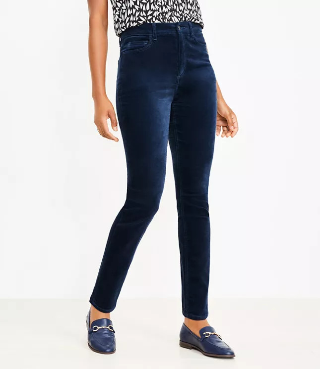 Velvet Skinny Pants | LOFT