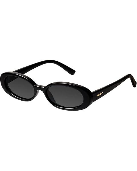 LIKSMU Oval Sunglasses for Women Men Vintage Retro Small 90s Style Trendy Sun Glasses | Amazon (US)