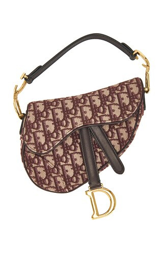 Dior Trotter Oblique Mini Saddle Bag in Red | Revolve Clothing (Global)