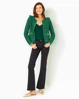 New Lilly Pulitzer South Ocean High Rise Black Onyx Jean Pant  Sz 10 NWT $178 | eBay US