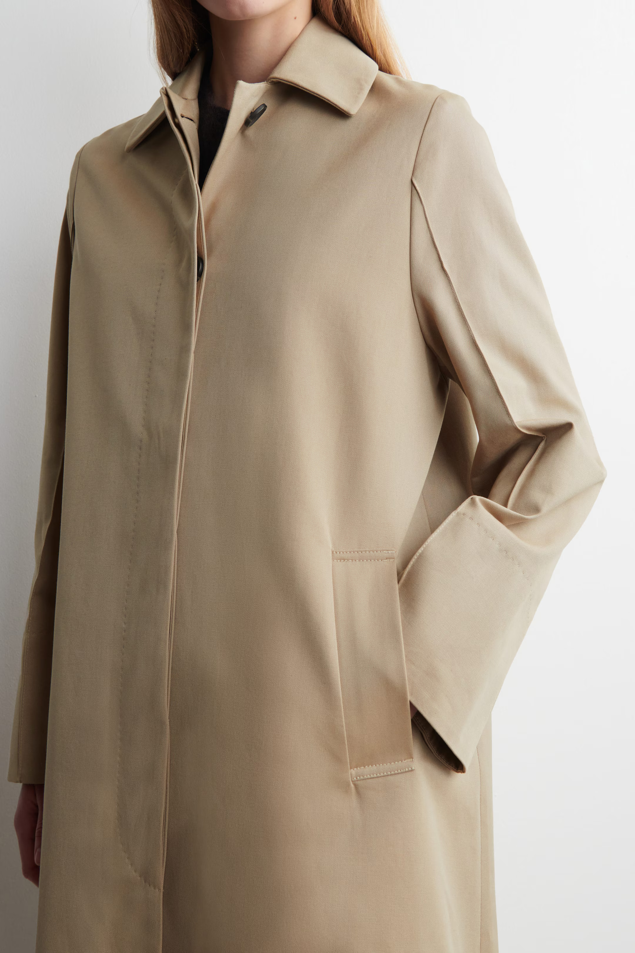 KLASSISCHER CAR COAT AUS BAUMWOLLE - BEIGE | COS | COS (EU)