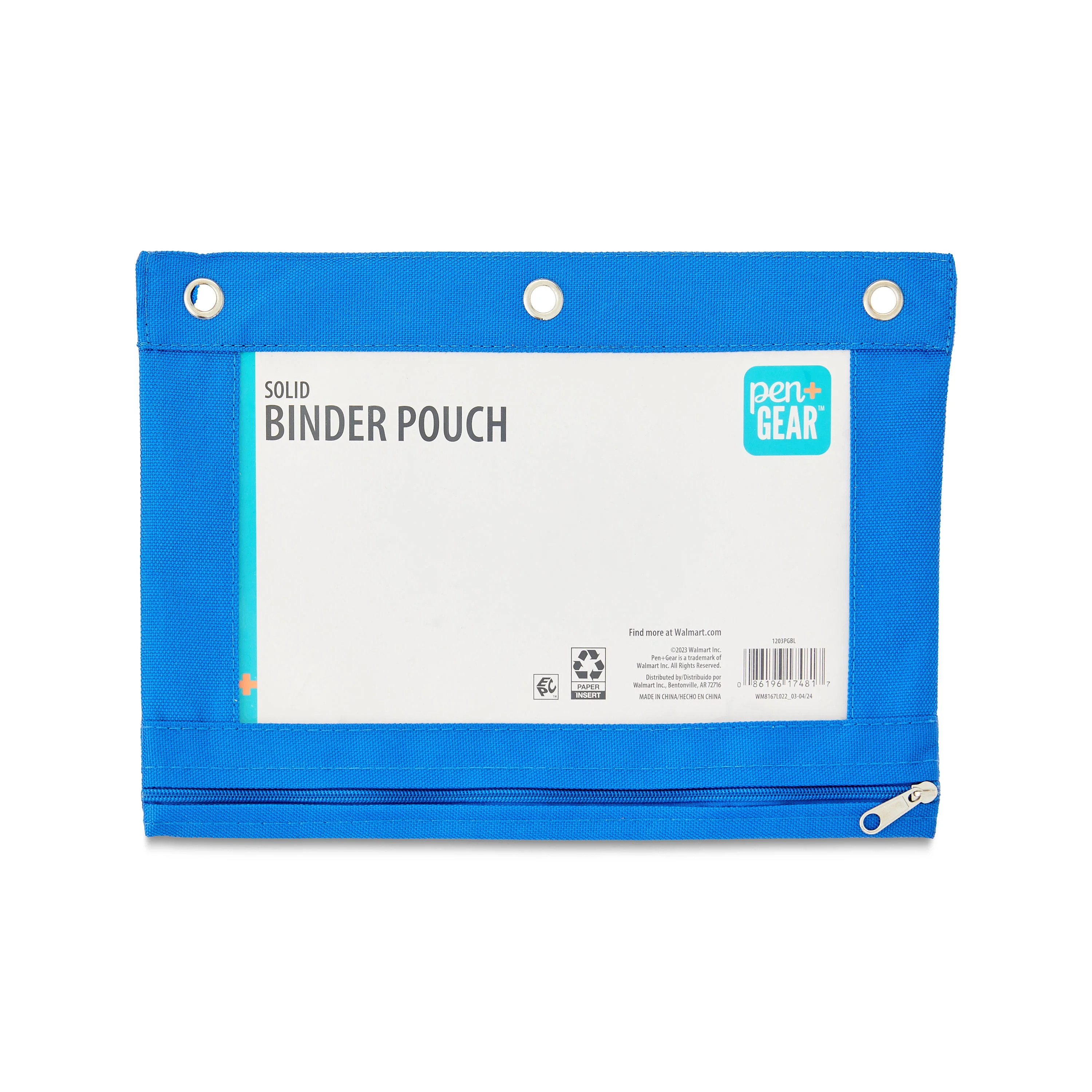 Pen+Gear Solid Binder Pouch, Blue | Walmart (US)