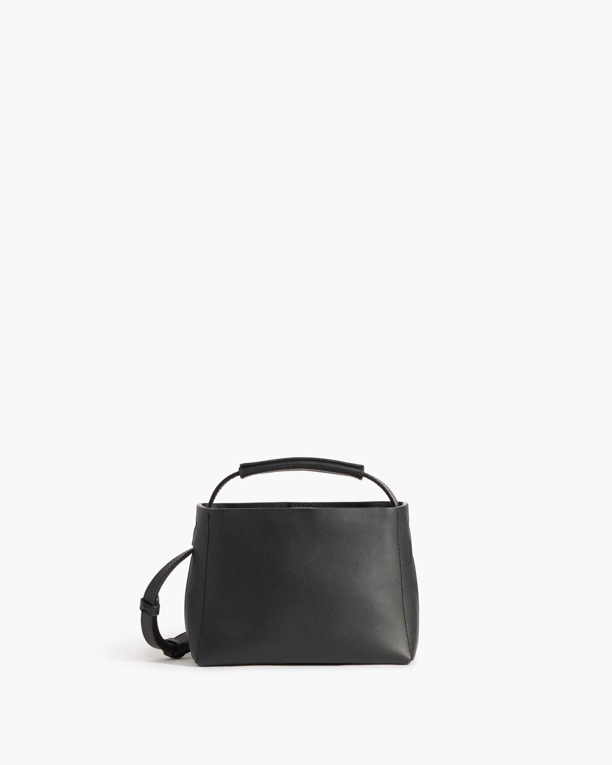 Hedda Mini Handbag Leather Black Bag | Flattered