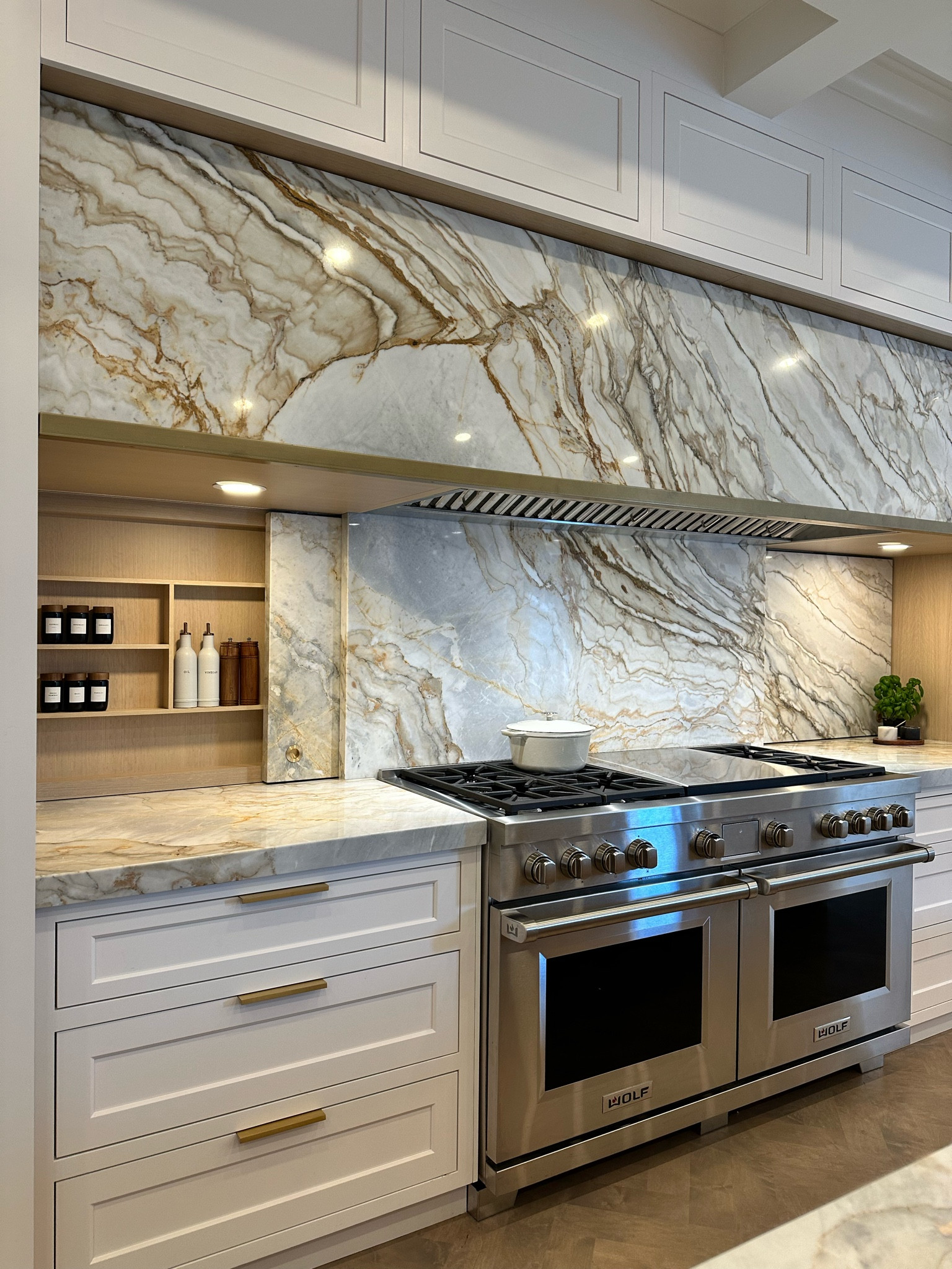 Kitchen Design | Sliding Backsplash | Hidden Storage for Spices & Oils | Dutch Oven | Salt & Pepper Mill | Labels

#LTKstyletip #LTKfindsunder50 #LTKhome