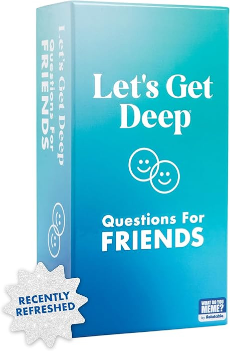 Let's Get Deep: Friends Edition by Relatable, Fun Group Card Game, Easy Adult Game for Game Night... | Amazon (US)