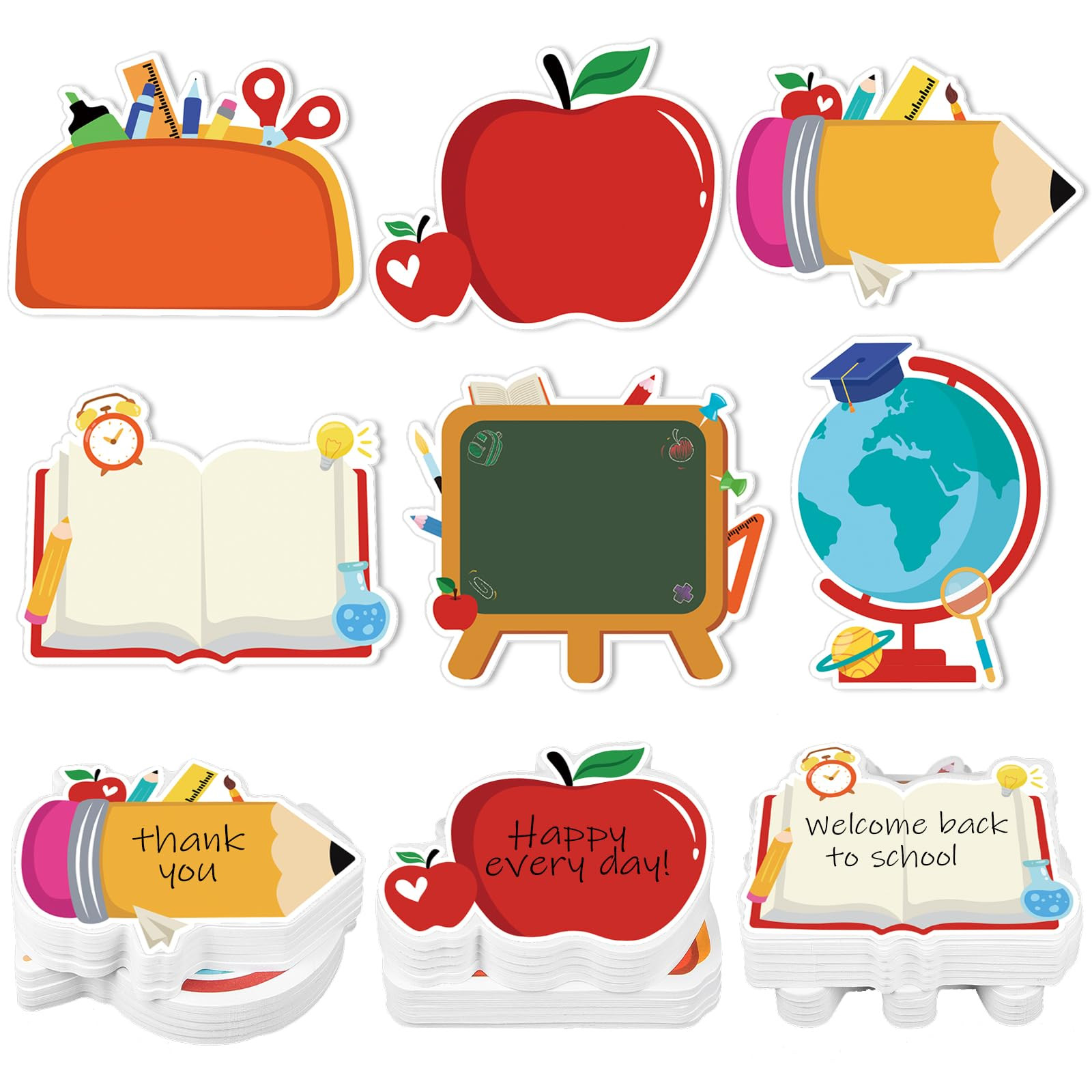 30 Pack Back to School Sticky Notes Total 600 Sheets Funny Notepads Self-Adhesive Writing Memo Pa... | Amazon (US)