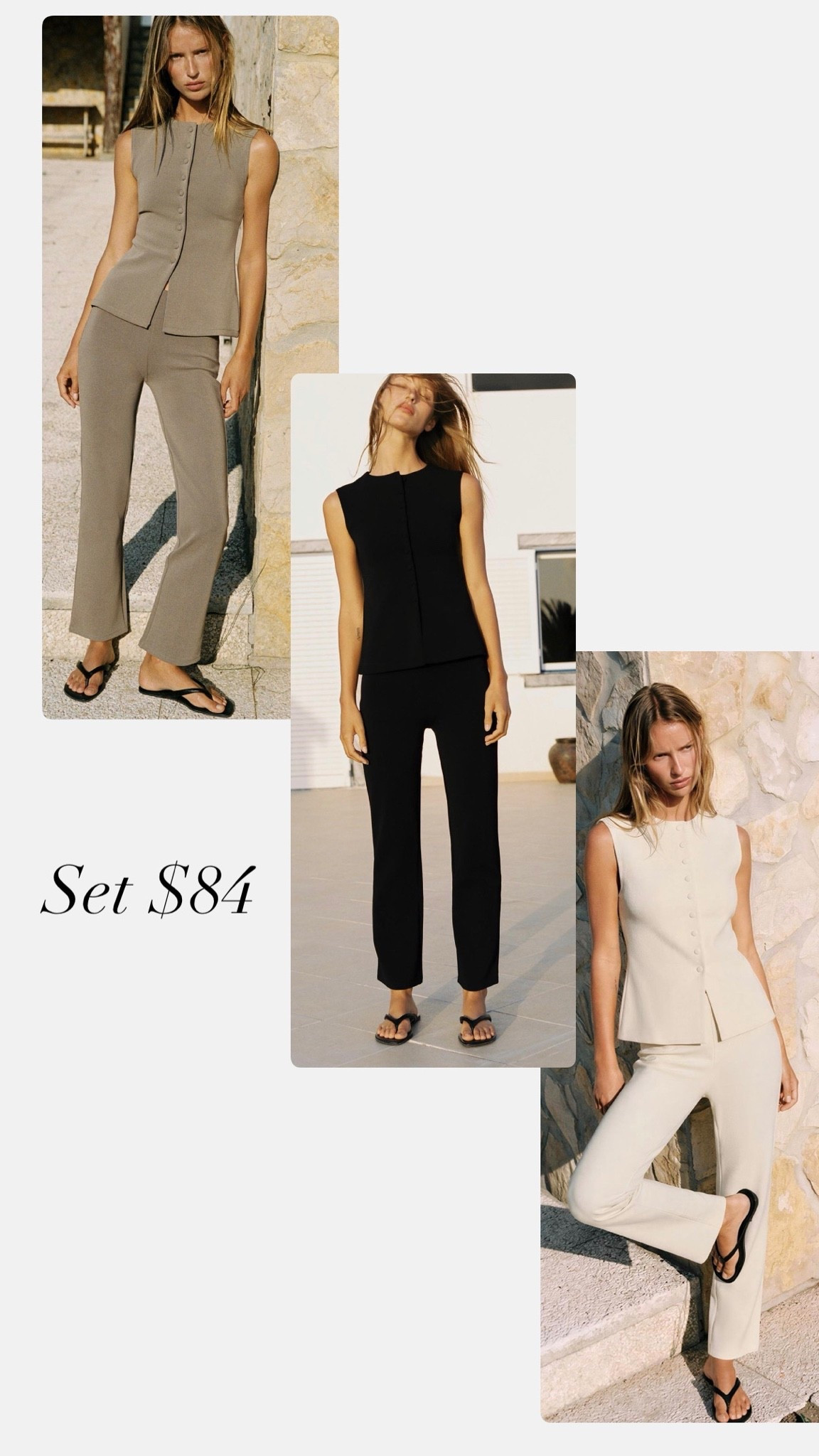 Great set from Zara for $84 — daily edit cover from Found by Em