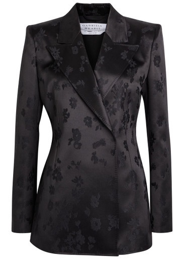 Aleah floral-jacquard blazer | Harvey Nichols