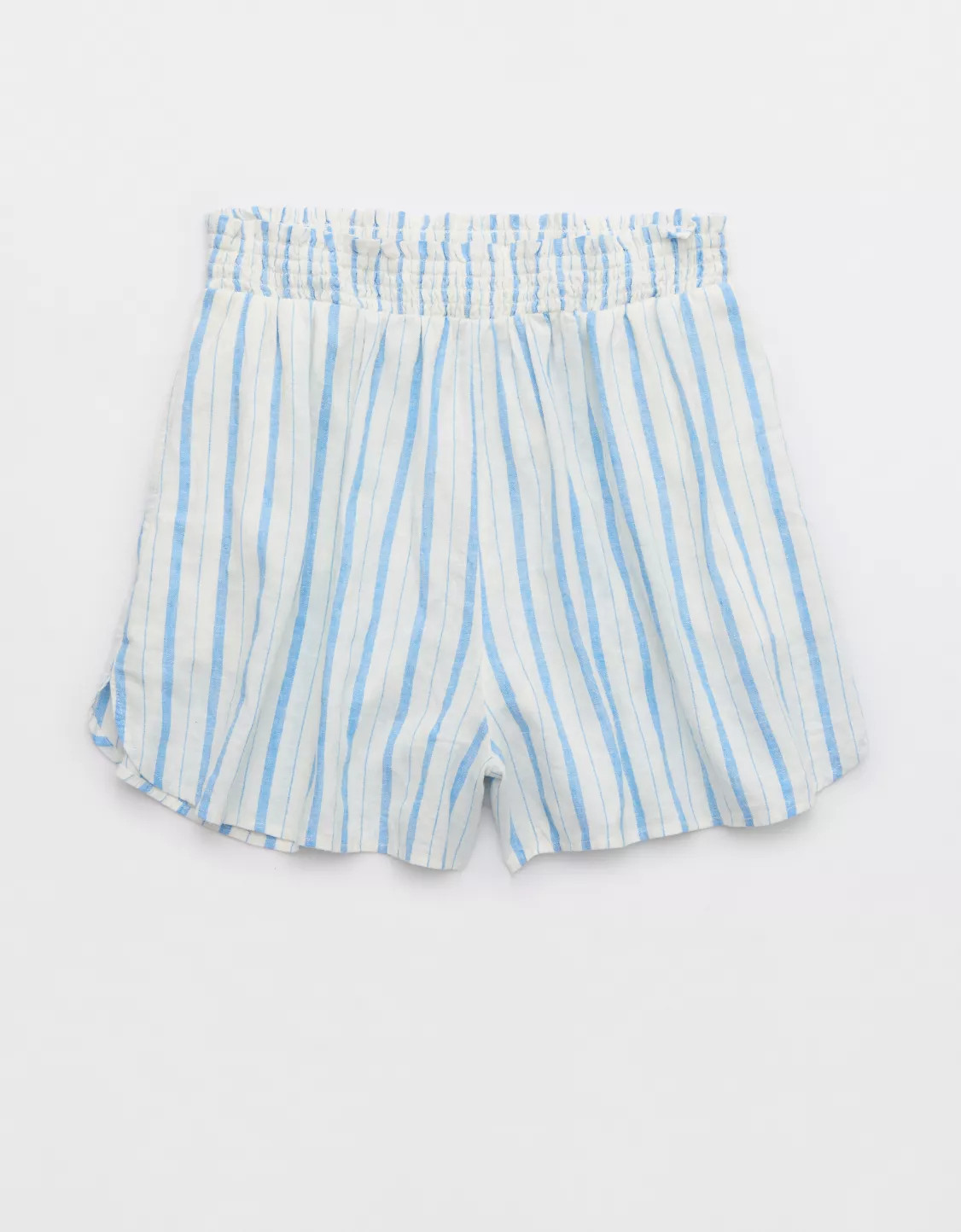 Aerie Pool-To-Party Linen Blend High Waisted Short | Aerie
