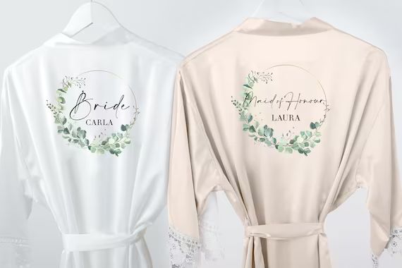 Satin Bridal Robe Silky Bridesmaid Robes /Wedding Bridesmaid Gift /Bridal Party Robes | Etsy (US)